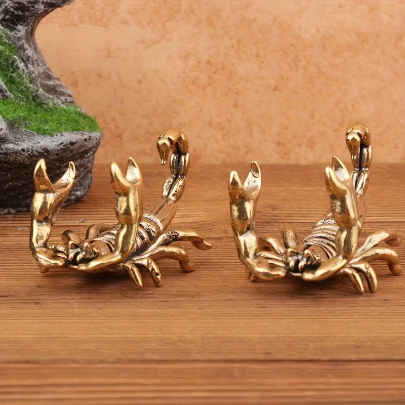 1pc Scorpion Shaped Pen Container, Creative Animal Statue Desk Ornament for Office  Home Decor