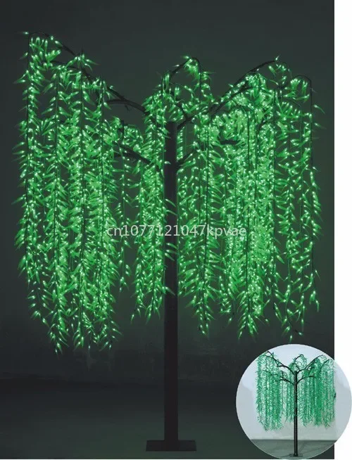 

LED Lighted Artificial Weeping Willow Tree Lights Outdoor Decoration