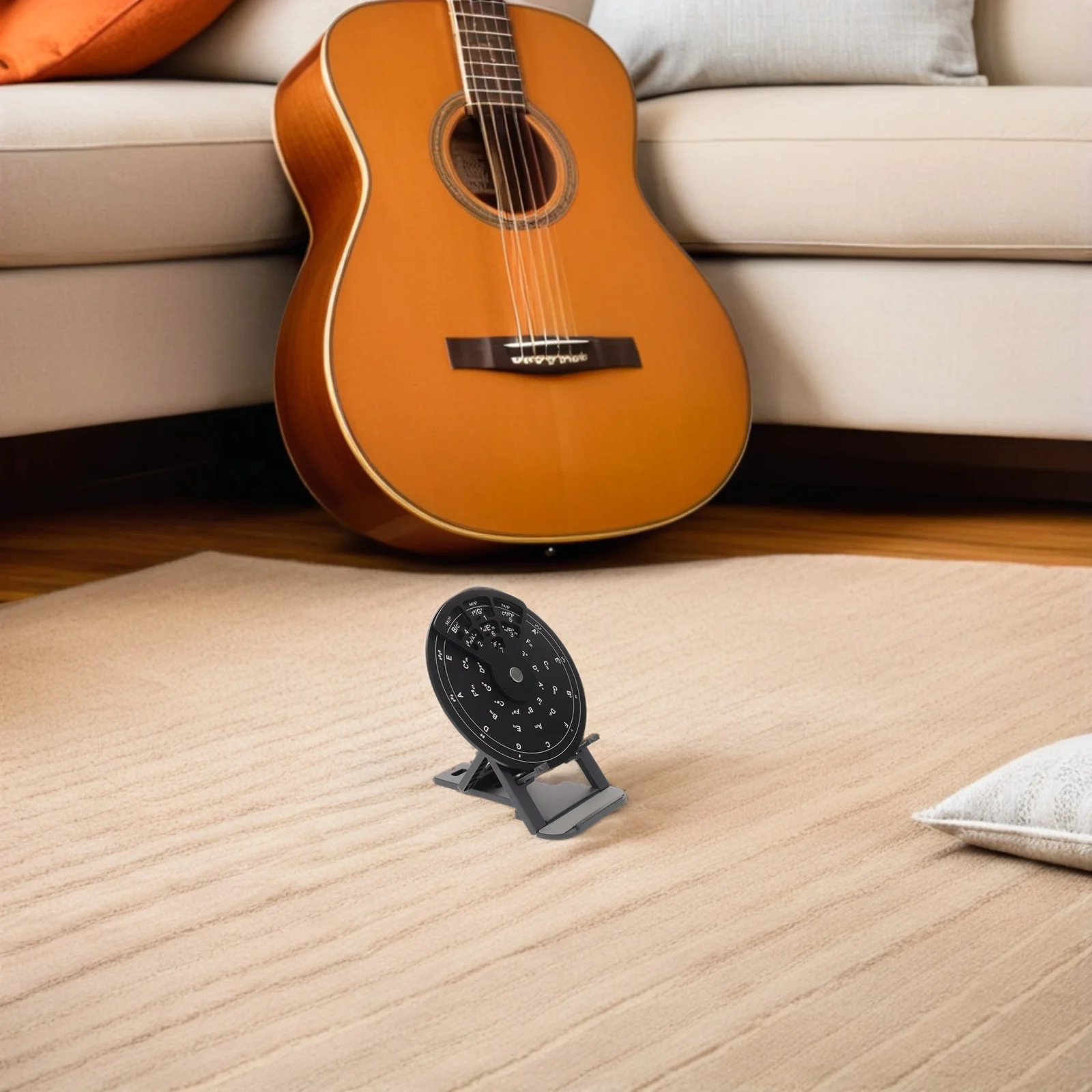 Círculo de quintos, herramienta de entrenamiento de acordes de guitarra de Metal, ayuda de teoría musical portátil para principiantes, básculas de práctica de guitarra