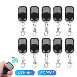 Duplicateur de copie intelligent avec télécommande, 4 boutons, porte de garage électrique, portail, clonage à distance, émetteur 433MHz, 433.92 MHz, paquet de 10 pièces