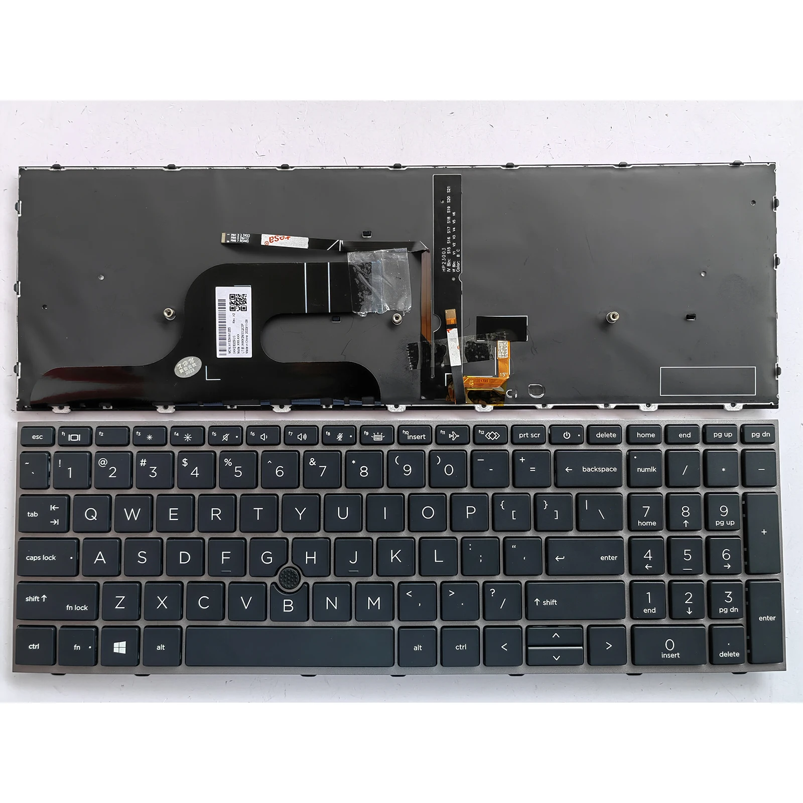 Imagem -01 - Teclado Retroiluminado para Laptop dos Eua para hp Zbook Firefly 15 g8 15 g7