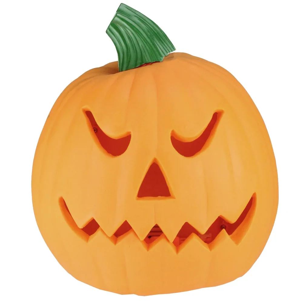 

9.75"Decoration Halloween Decor Orange and Green Animated Double-Sided Pumpkin Halloween Decor Free Shippng Outdoor Costume Home