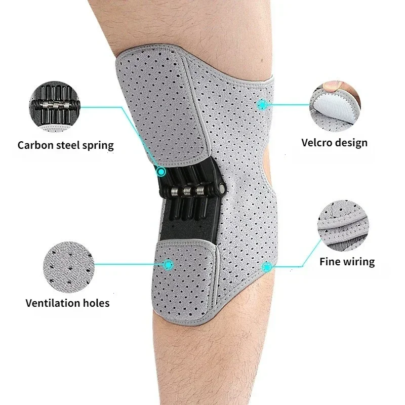 1 قطعة حماية الركبة الداعم دعم الطاقة منصات الركبة انتعاش قوي قوة الربيع يقلل من وجع حماية الساق الباردة القديمة