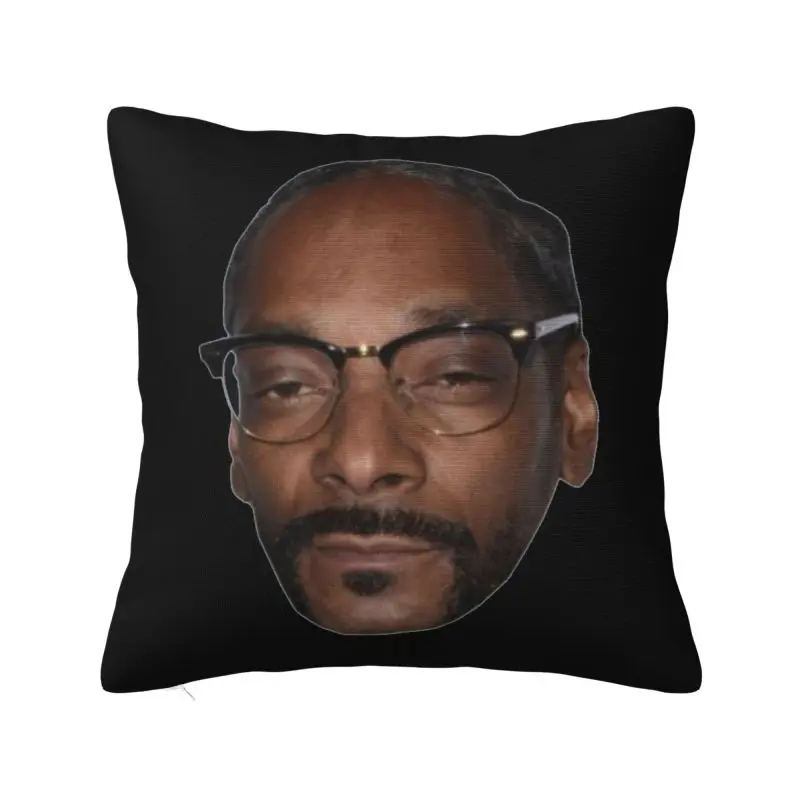 Rapper Music Snoop Dogg Cushion Cover 60x60 cm Polyester Velvet Throw Pillow Case For Sofa Car Decoration Bedding Pillowslip