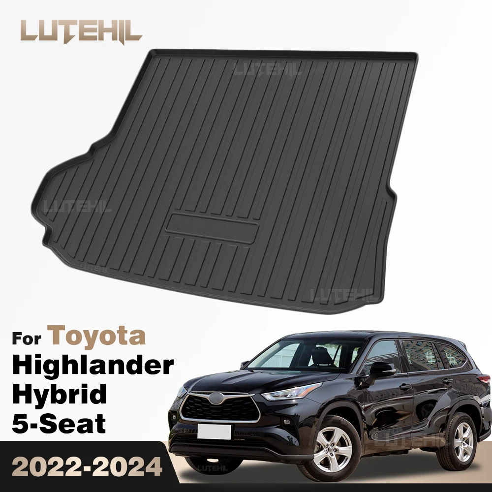 

Для Toyota Highlander Hybrid 5-местный 2022-2024 2023: Коврик в багажник из TPE, защитный вкладыш, водонепроницаемые аксессуары