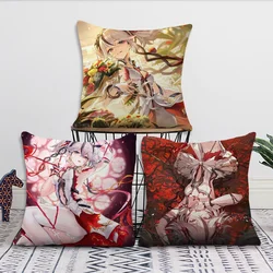 Hot Game Wuthering Waves Camellya Pillow Case Sofa Living Room Bedroom Headboard Backrest Cushion Square Cushion Nap Time