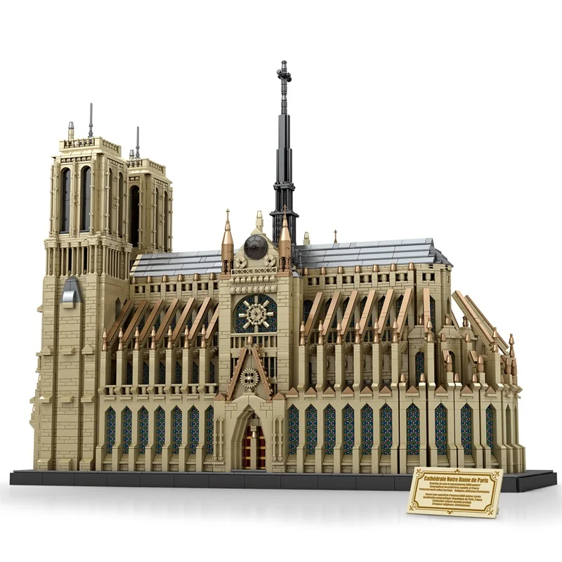 Puzzle z serii Architektura - Model Katedry Notre Dame - Puzzle dla dzieci - Klocki - Prezent na Boże Narodzenie i urodziny