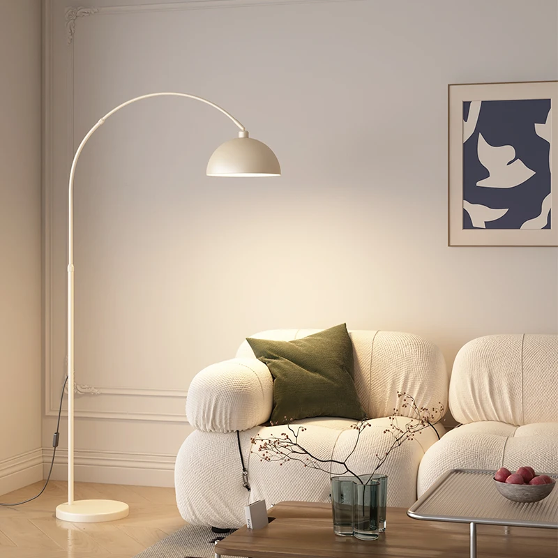 Modern Luxury Bedroom Floor Lamp Integrated Vertical Fishing Light with Sofa Storage Butter Wind Design for Living Room