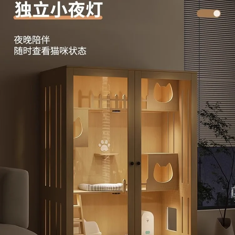 Gabbia per gatti villa per gatti, mobiletto per gatti domestico,