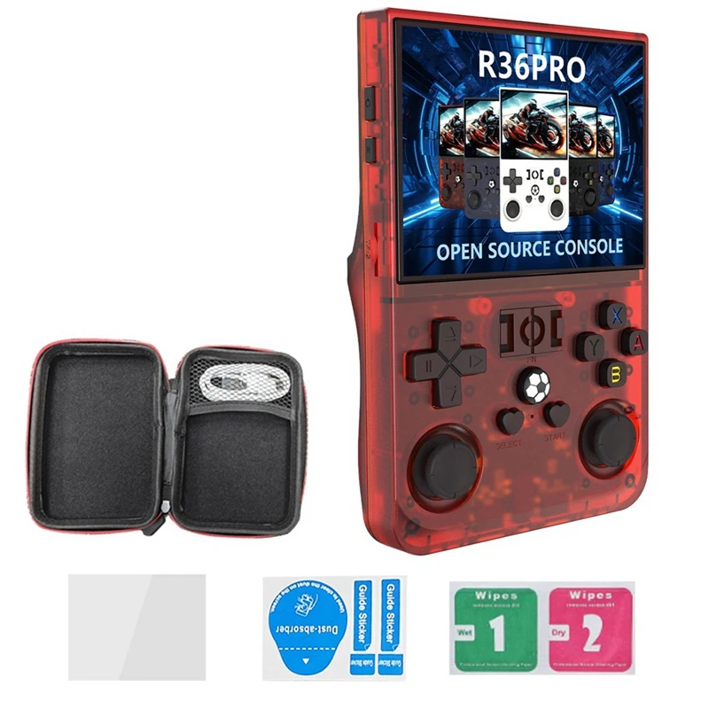 

R36PRO Handheld Retro Game Console 128GB 3.5Inch HD Screen Portable Pocket Video Player Supports 30+ Emulators E