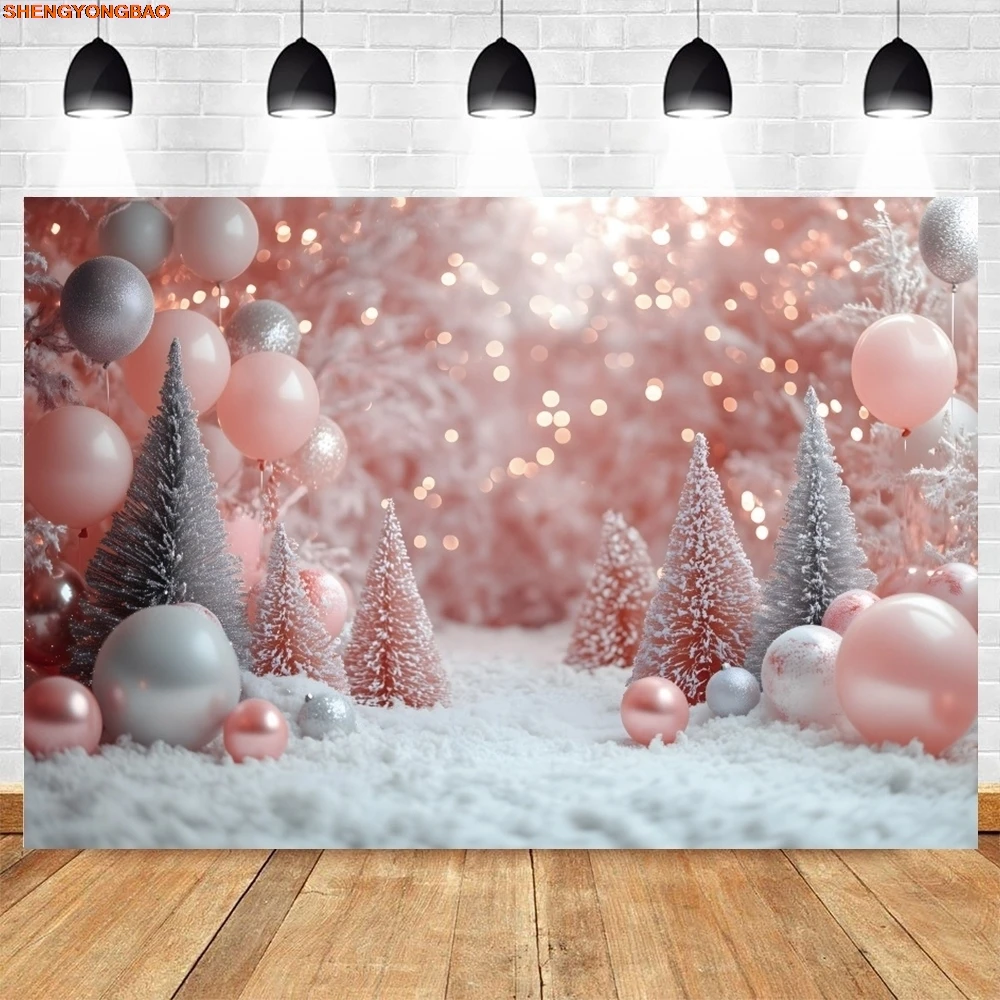 ฤดูหนาวคริสต์มาสฉากหลังต้นสนระฆังXmas Treeเด็กทารกวันเกิดPartyภาพครอบครัวการถ่ายภาพพื้นหลังตกแต่งProp