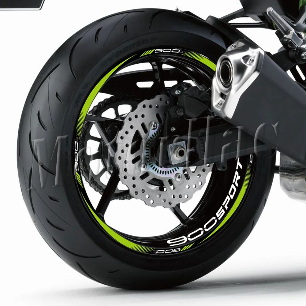 Motorrad-Felgenaufkleber Reflektierende Nabenstreifen-Aufkleber Zubehör Wasserdicht Für Z900 z 900 – Detail 3