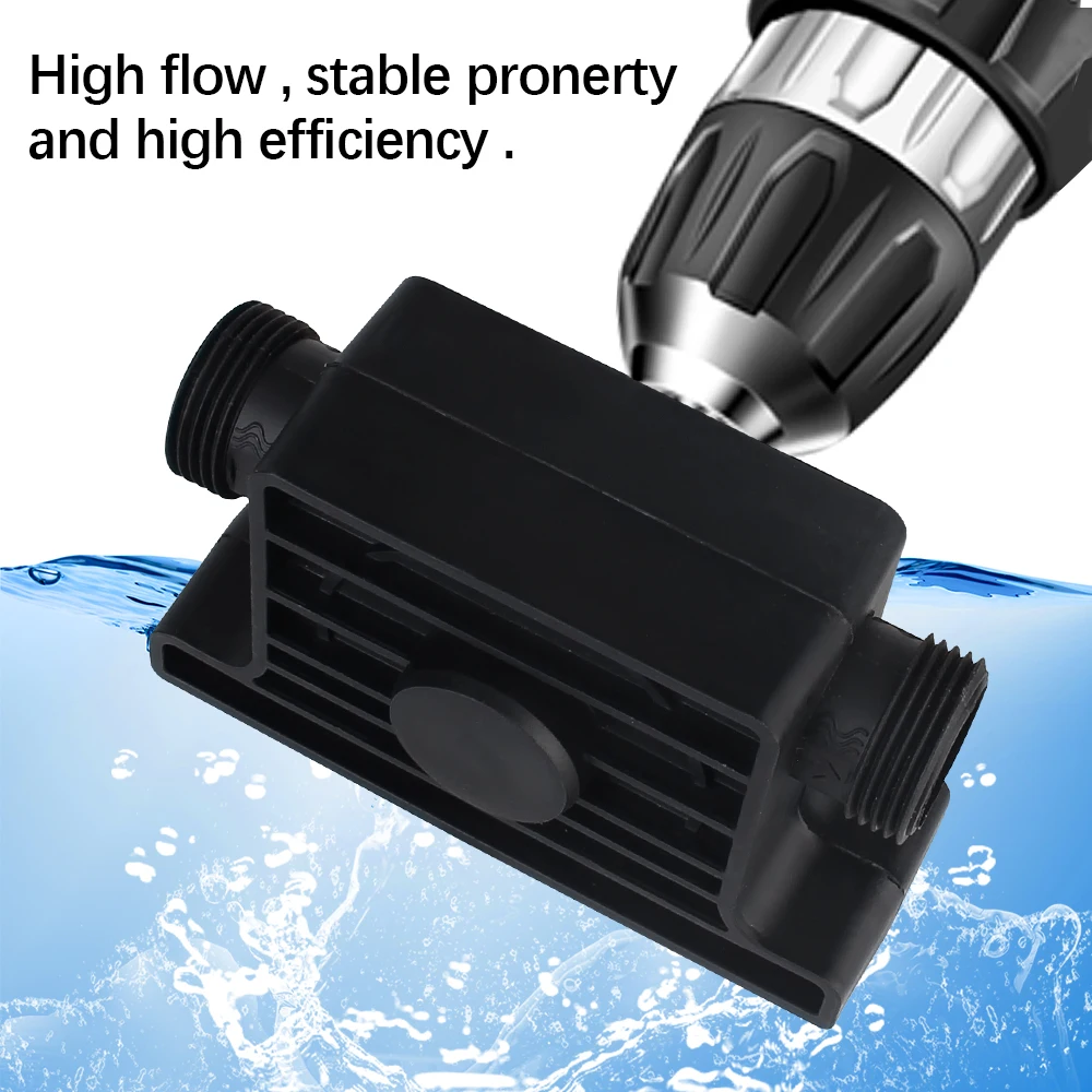 Electric Drill Pump Home Garden Outdoor Tool Portable Diesel Oil Fluid Water Pump Mini Centrifugal Pump