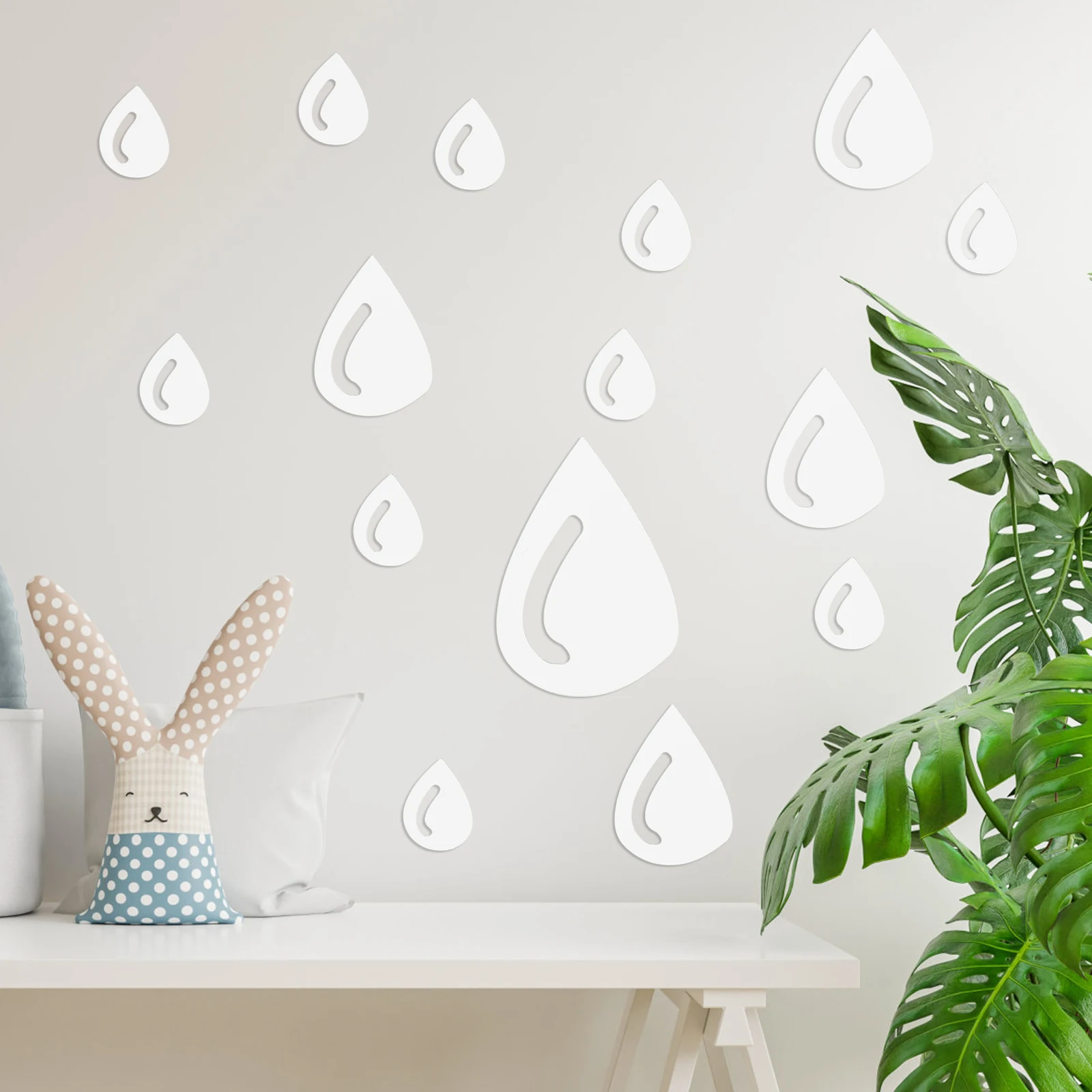 

20 Pcs Waterproof Wall Sticker Decoration Stickers for Living Room Mirror Decals Surface Acrylic Home Self-adhesive