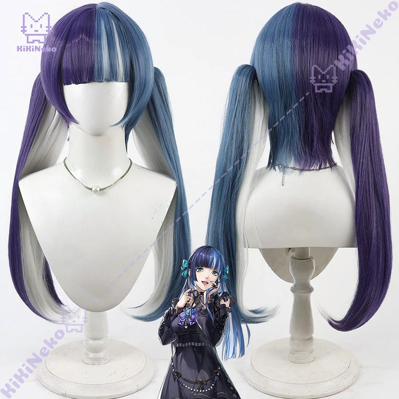 Gioco Ichigo Shikano Parrucca Cosplay Berry Viola Blu Staccabile Doppia Coda di Cavallo Parrucca Cosplay per Comicon Party Donne Adulte Uomini