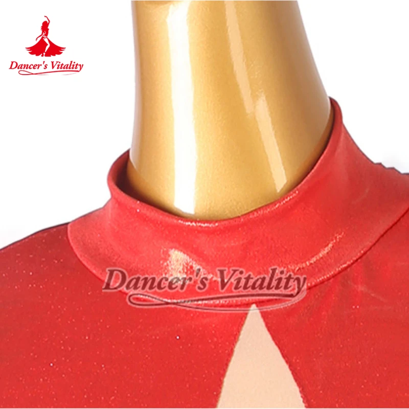 New Design Latin Dance Long Sleeves Dresses for Women Adult and Child Chacha Samba Rumba Professional Perform Clothing Customize