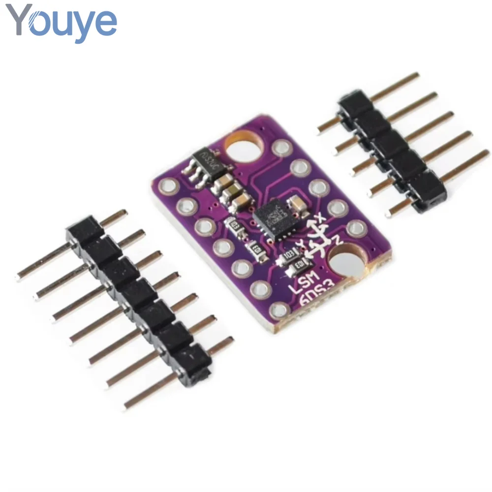 1pcs GY-LSM6DS3 LSM6DS3 Accelerometer Gyro Embedded Digital Temperature Sensor Module SPI IIC I2C Interface Module