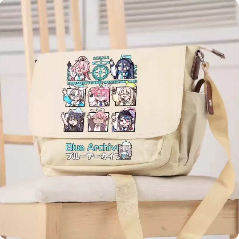 

Anime Blue Archive School Bag Fashion Leisure Teenagers Student Messenger Handbag