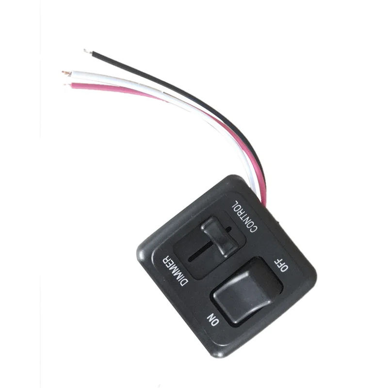 12 Volt DC Dimmer Switch for LED, Halogen, Incandescent - RV, Auto, Truck, Marine, and Strip