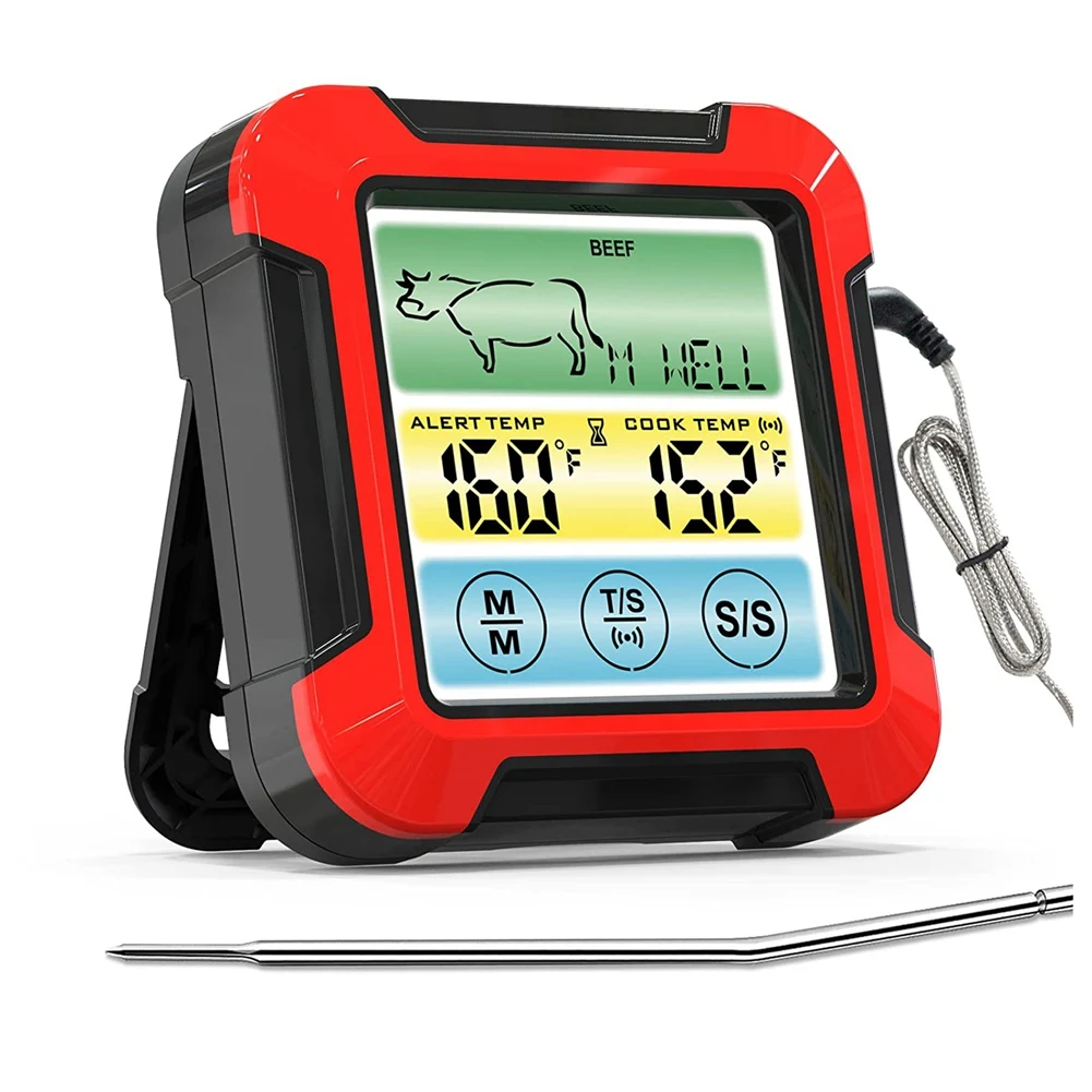 

Digital Meat Thermometer for Cooking and Grilling,Touchscreen BBQ Food Thermometer with Backlight and Kitchen