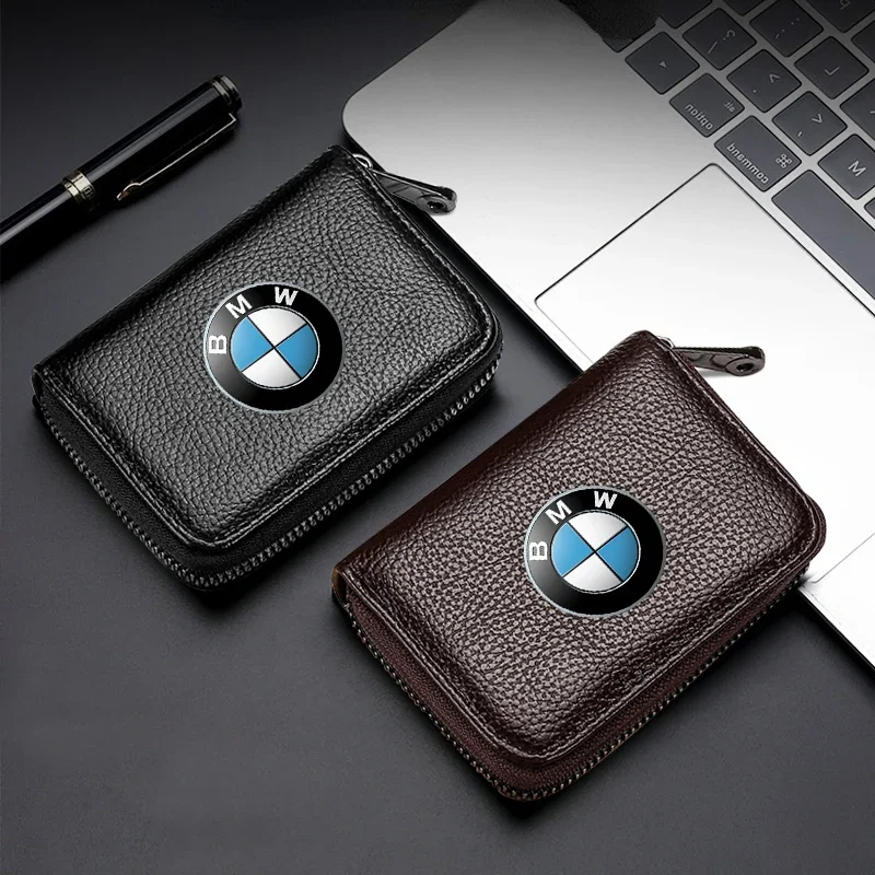 Car Driver\'s License Holder Card Bag Driving ID Card Storage Bag Wallet Key Case for BMW Performance M Power E34 E36 E60 E90 E91