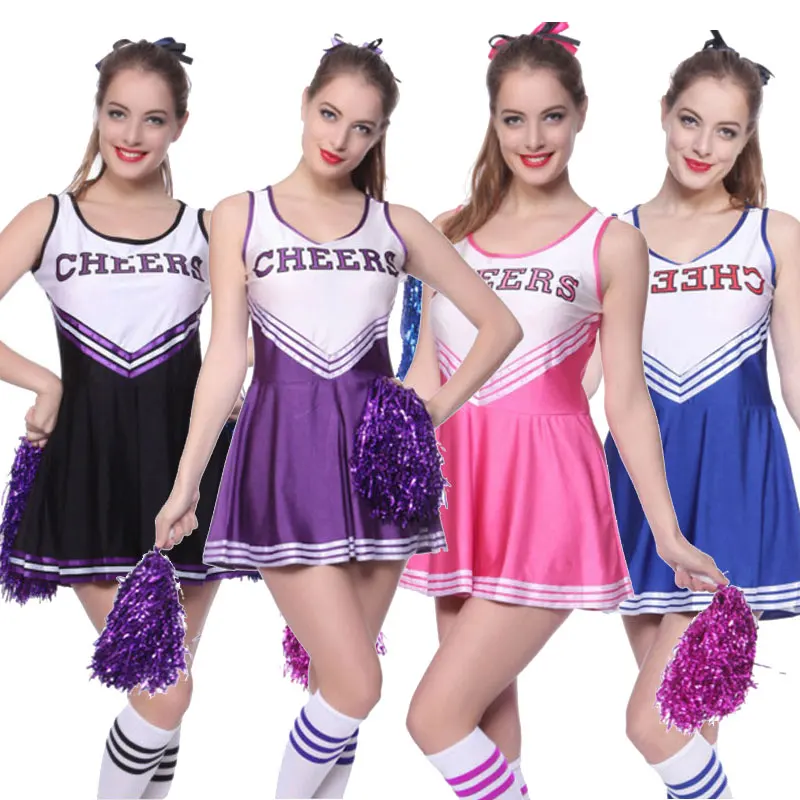 

High School Sexy Cheerleading Fancy Dress Cheer Uniform Girls Cheerleader Costume Performance Outfit Dancewear