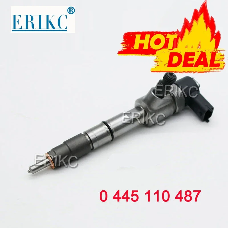 0445B76382 ERIKC 0 445 110 487 Diesel Fuel Injector 0445110487 for YUNCHAI FBC00-1112100-A38 Nozzle Part DLLA150P2340