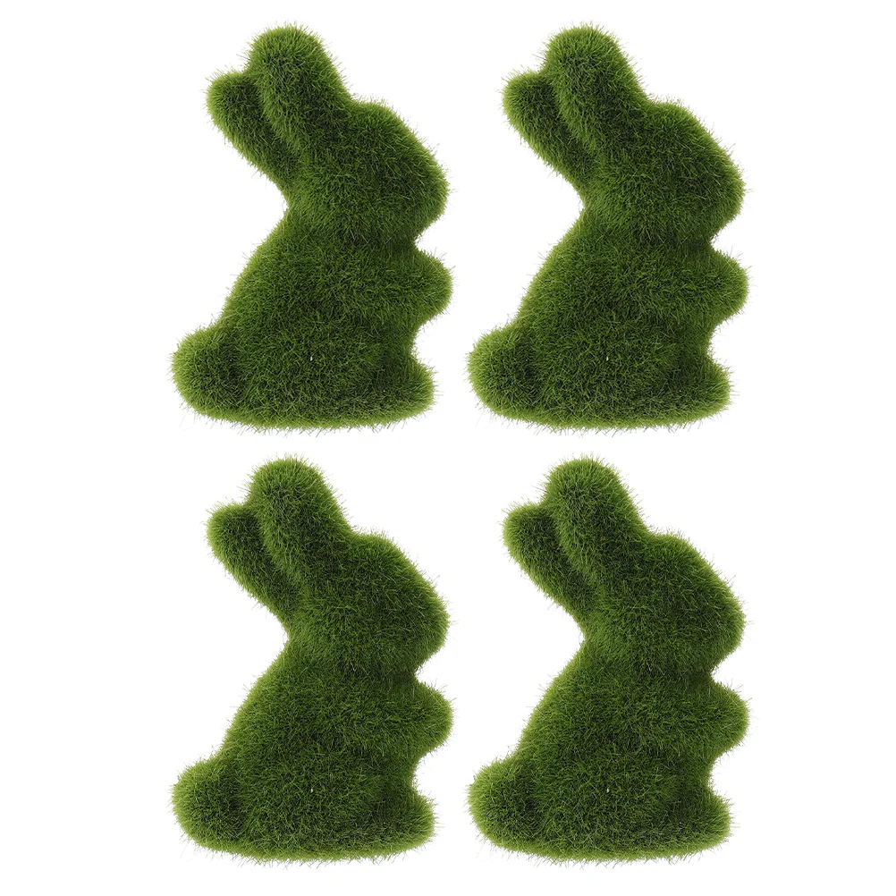 

Bunny Topiary Easter Christmas Decorations Outdoor Grass Flocking Animal Foam Moss Rabbit Xmas