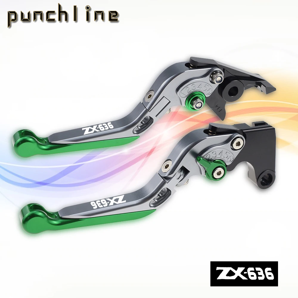 

Fit For ZX-6R/636 2007-2018 ZX6R ZX636 Motorcycle CNC Accessories Folding Extendable Brake Clutch Levers Adjustable Handle Set