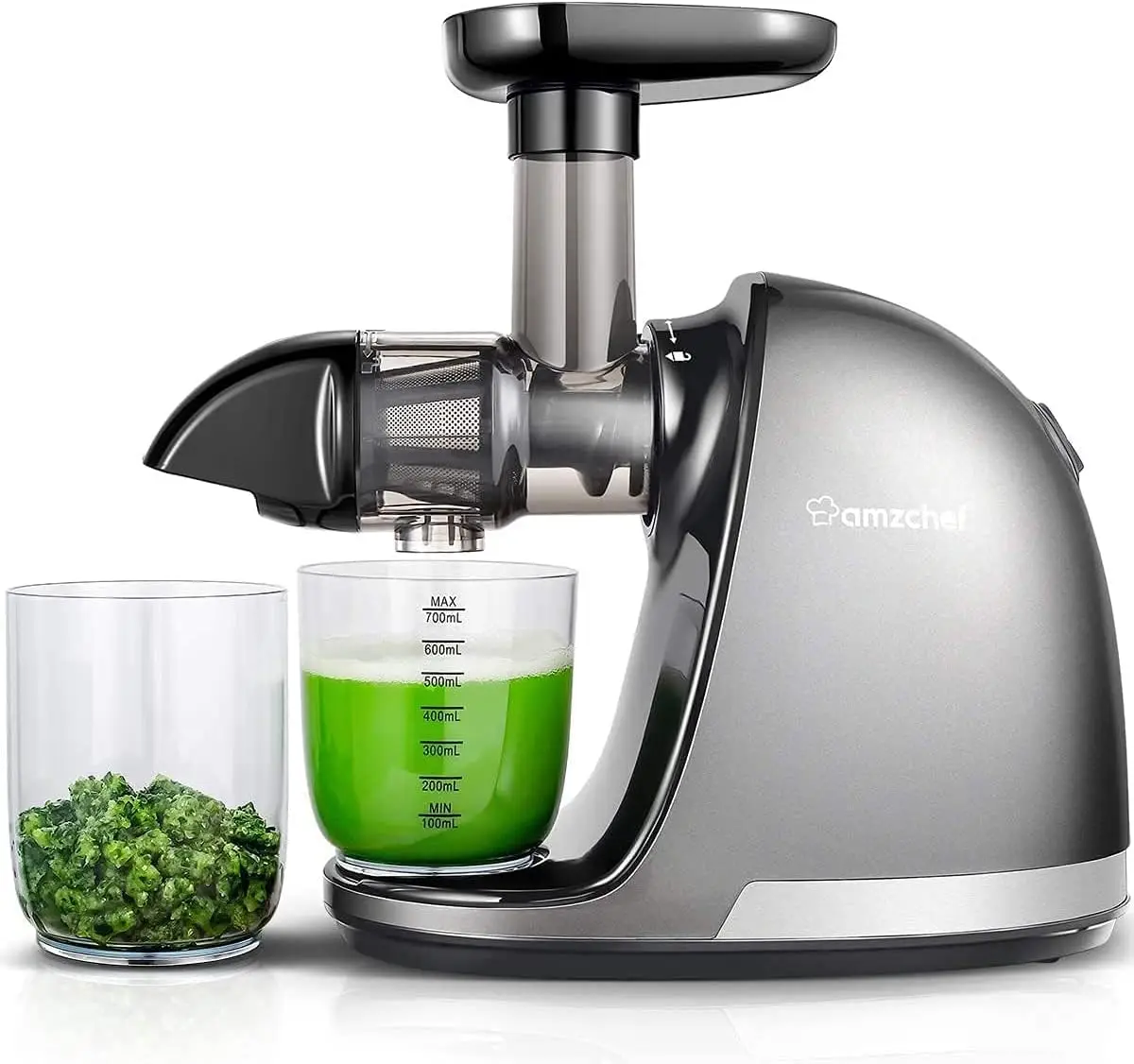 Slow Cold Press Juicer with Reverse Function, High Juice Yield, Easy Clean with Brush,Recipes for High Nutrient Fruits