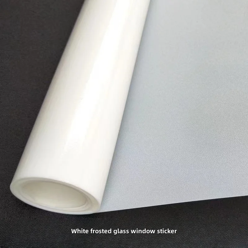 Electrostatic Adsorption Window Film Privacy Frosted Glass Window Sticker Covering Home Translucent Opaque Bathroom, Office Sticker image 5