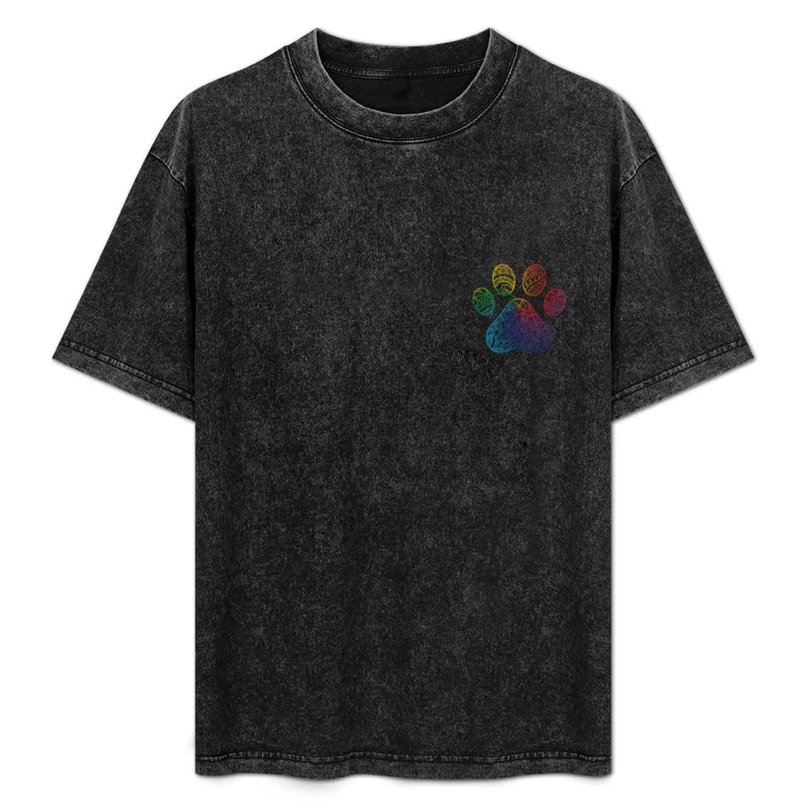 

Dog Paw Mandala T-Shirt Large Size Breathable Tee