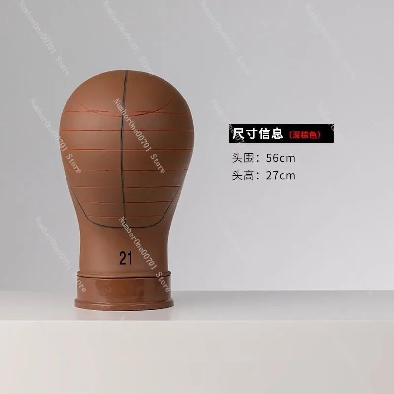 Canvas Wig Mannequin Head Dummy Model For Cutting Styling Cos‑Wig Design, Support Pin Insertion Salon Display Practice Tool