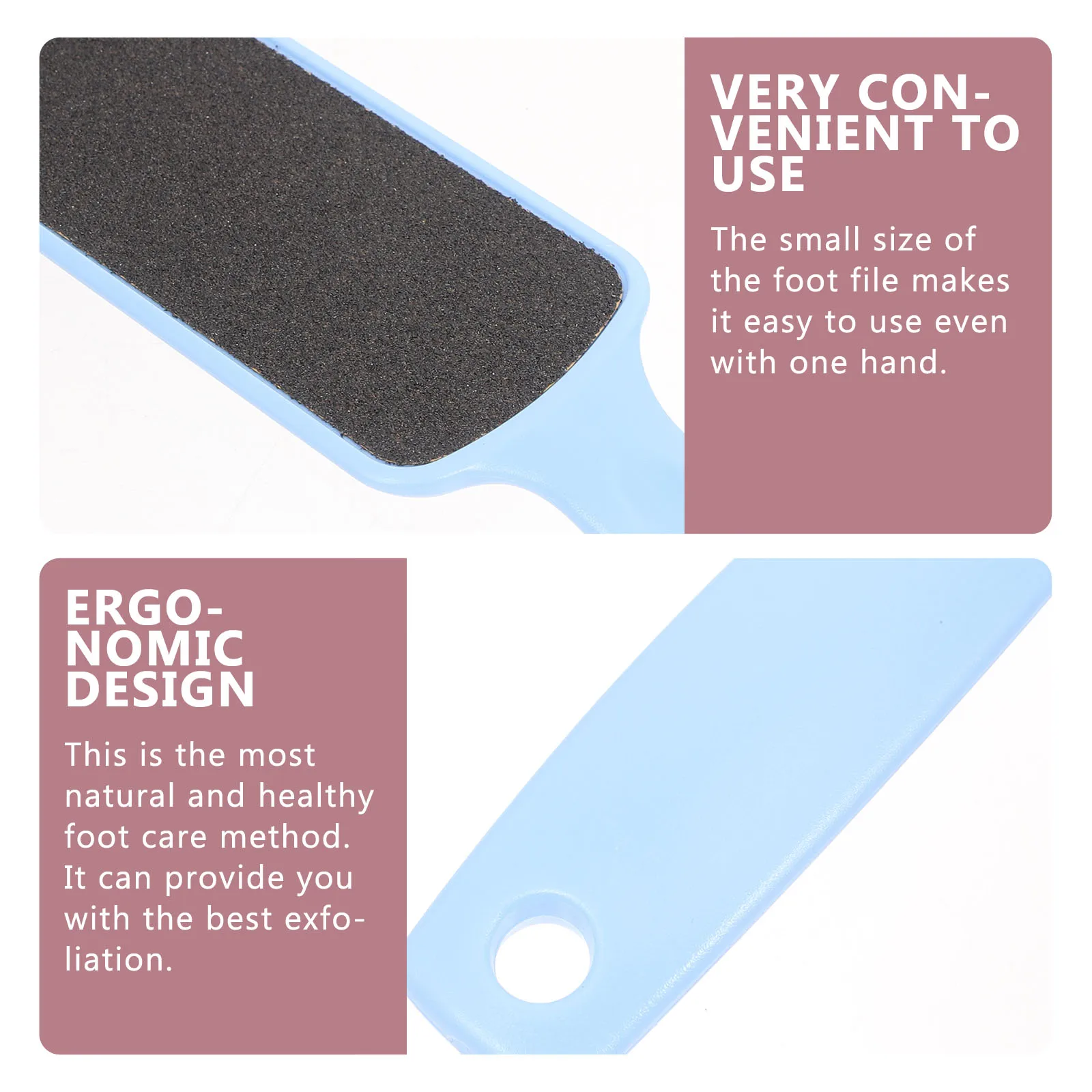 

6pcs Foot Care Tools Foot Callus Remover Handheld Pedicure File Double-Sided Exfoliating Rasp Dead Skin Removal Tool Nail Care