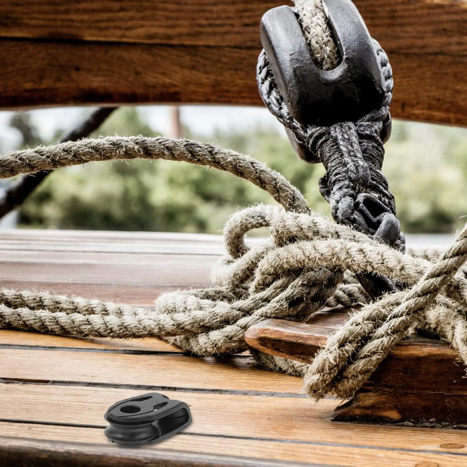 Heavy Load Single Pulley Block Nylon Material Rotating Pulley for Sailboat Sailing Rigging Gym Cable System Crane