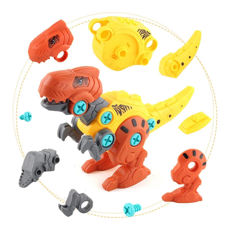 Ensemble de blocs de construction Vorannosaurus Rex pour garçon, dinosaure, jouet d'assemblage, écrou de perceuse électrique, cadeaux