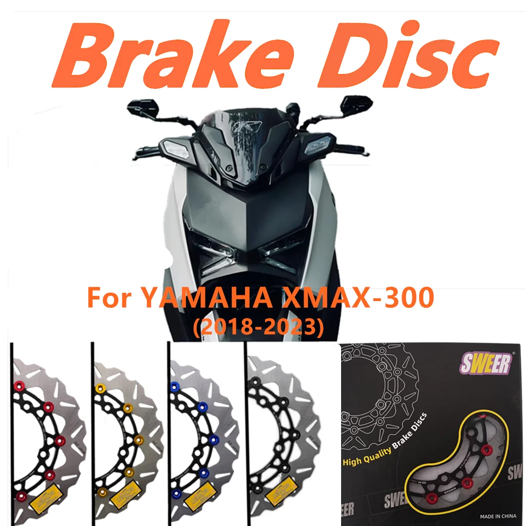 For YAMAHA XMAX300 Xmax 300 300MM Brake Disc Motorcycle Modification Floating Disc Modification Radiation Adapter Code 2017-2023