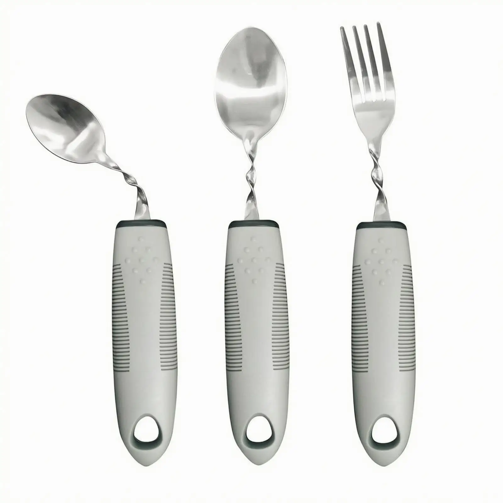 3 Pieces Adaptive Cutlery Set Ergonomic Adaptive Dining Tools Set Non-Slip