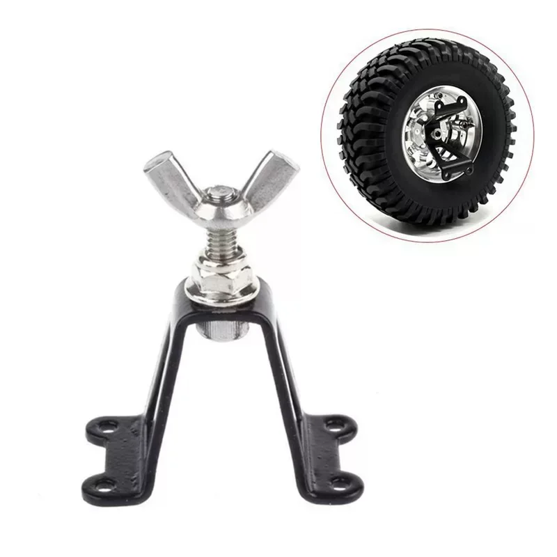 

Metal Spare Tire Carrier Mount for 1/10 RC Crawler SCX10 D90 CC01 TRX4 Defender - Reinforced Rear Bumper Upgraded Accessories