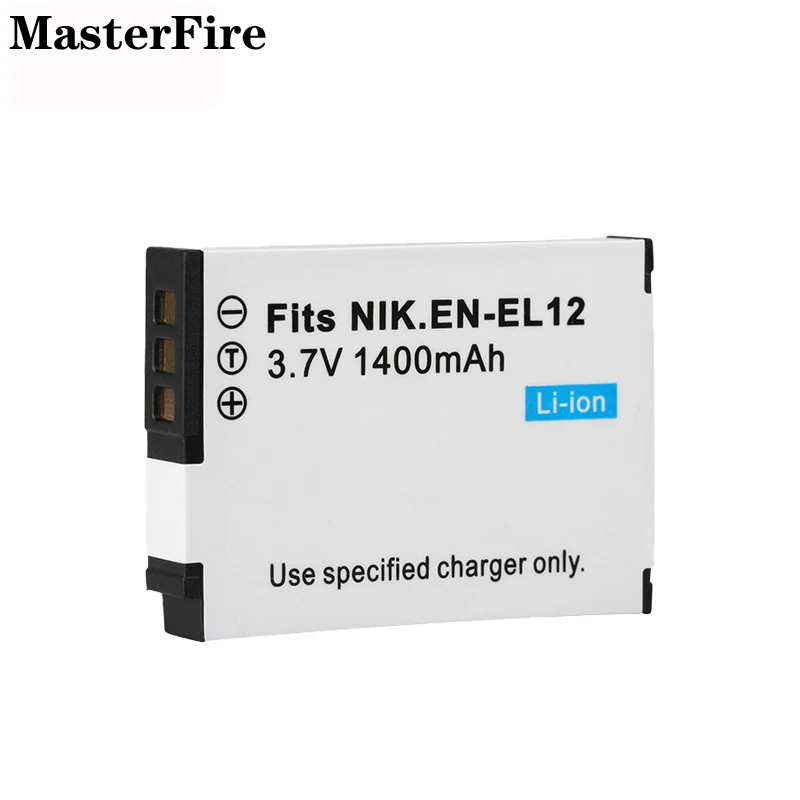 EN-EL12 EN EL12 1400mah 3.7V Camera Battery ENEL12 for Nikon Coolpix AW100S AW110S S800C S8100 S8200 S6200 S9200 S8000 Batteries