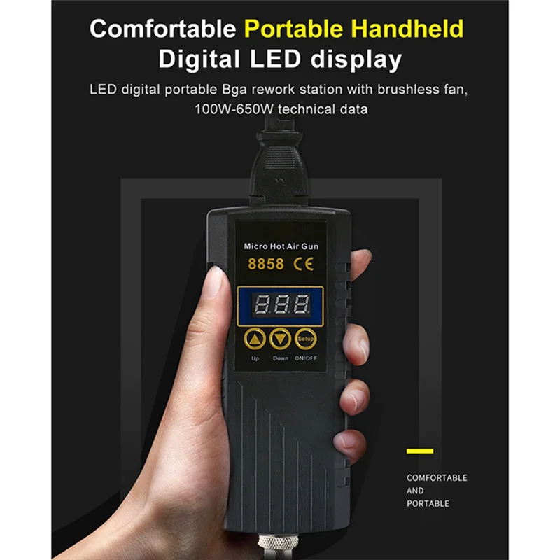 -A95Z 8858 Heat Gun-Tool Tool Geschikt voor solderen, 700 W Heat Blower Lassen Reparatie Tool UK Plug