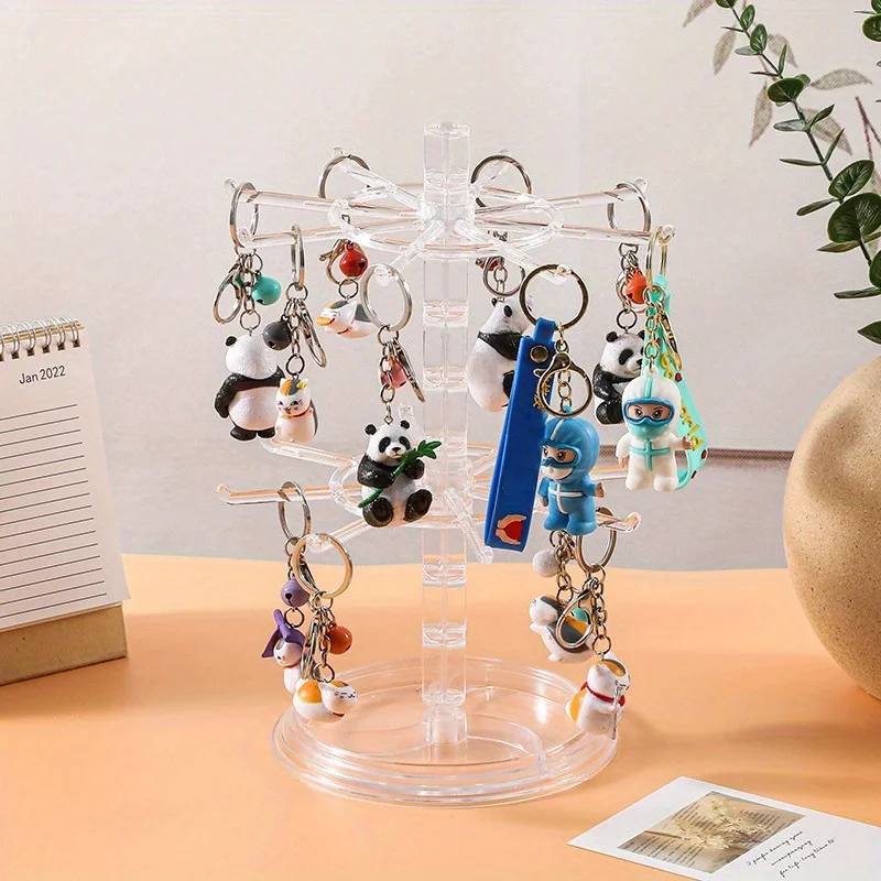 Rotating Jewelry Display Stand, Necklace Holder, Jewelry Tree Stand, DIY Organizer for Bracelets, Necklaces
