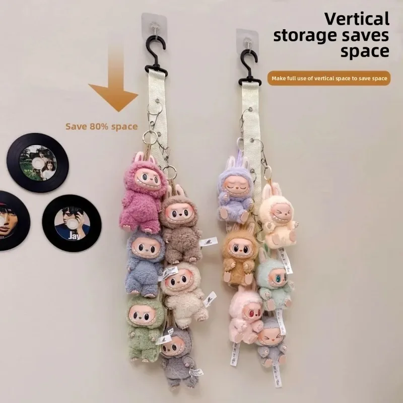 Gancio portaoggetti Per LABUBU espositore portaoggetti appeso da parete per bambole per bambole clip per porte in peluche borse portaoggetti appese a parete per guardaroba