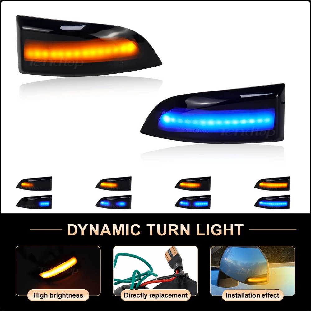 For Renault Megane 3 MK3 2008-2016 Laguna III X91 Fluence Scenic Led Dynamic Side Marker Turn Signal Light Indicator Lamp