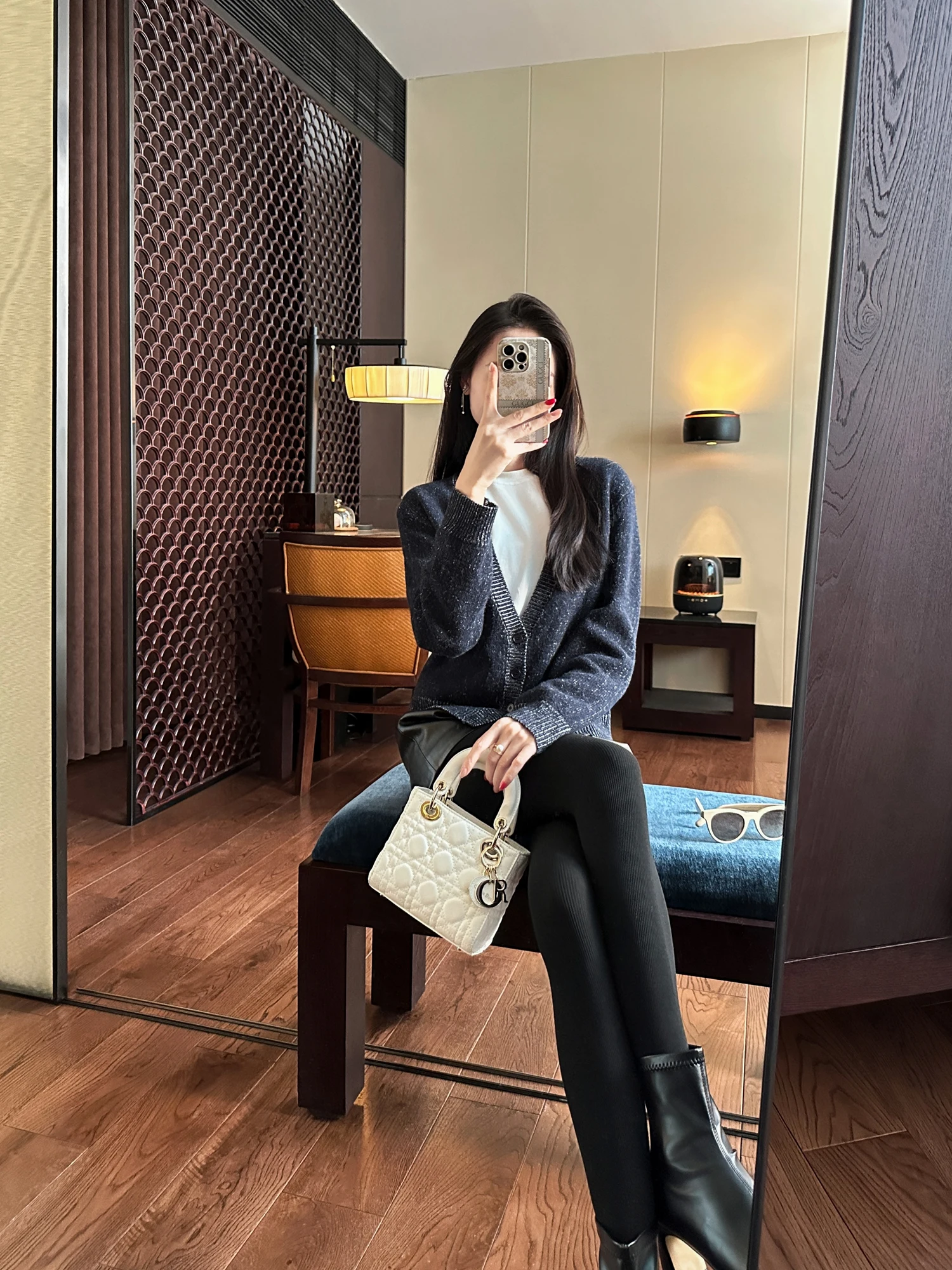 

You See Starry Night Sparkling Woolen Knitted Sweater Fake Two-Piece Warm Thi Long Sve round Ne Daily Wear Commute Sle