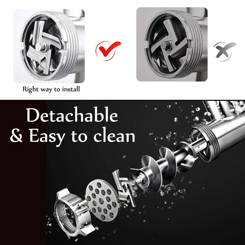 10X Cuchillas para Picadora de Carne Moulinex, Repuestos para Electrodomésticos de Cocina, Modelos HV2 HV3 HV4 HV6 HV8 ME406 ME4