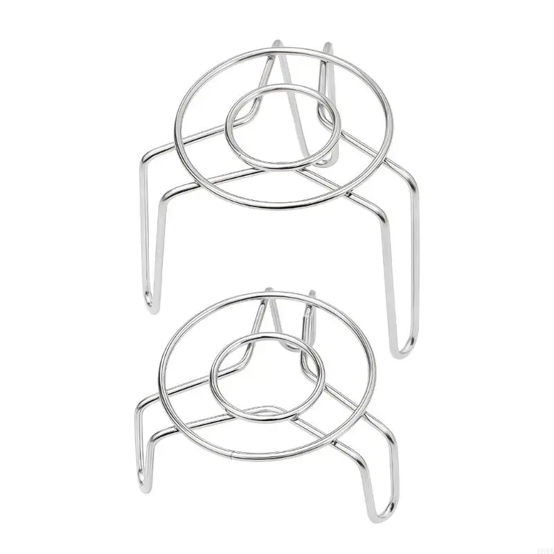 H8WB Space Saving Foldable Stainlessed Steel Steaming Rack Insulated Steaming Holder Suitable for Small Families and Single