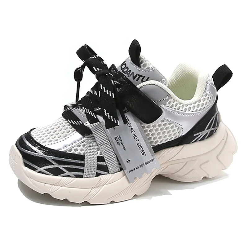 

2026 Spring Sport Shoes For Children Soft-soled Breathable Teenager Kid's Sneakers Trend Fashion Boy's Girl's Running Shoes