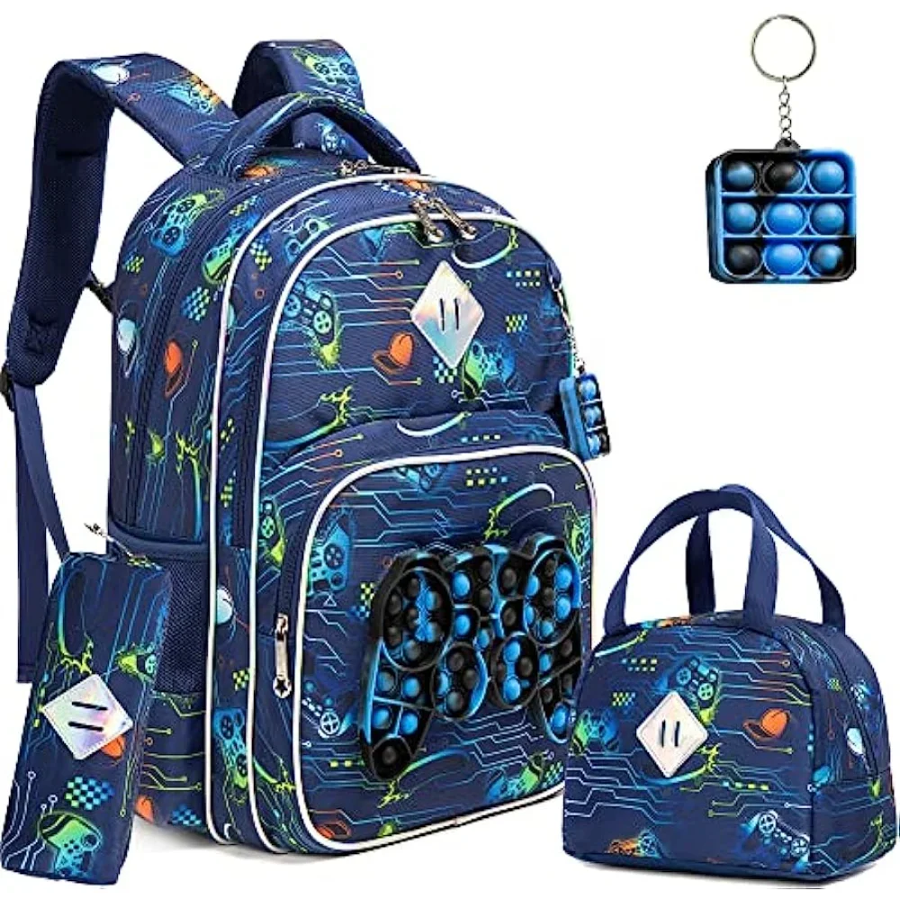 Rucksack für Jungen Schult asche mit Brotdose für Grundschule Kindergarten Kinder Rucksack Set für Jungen Schul rucksack