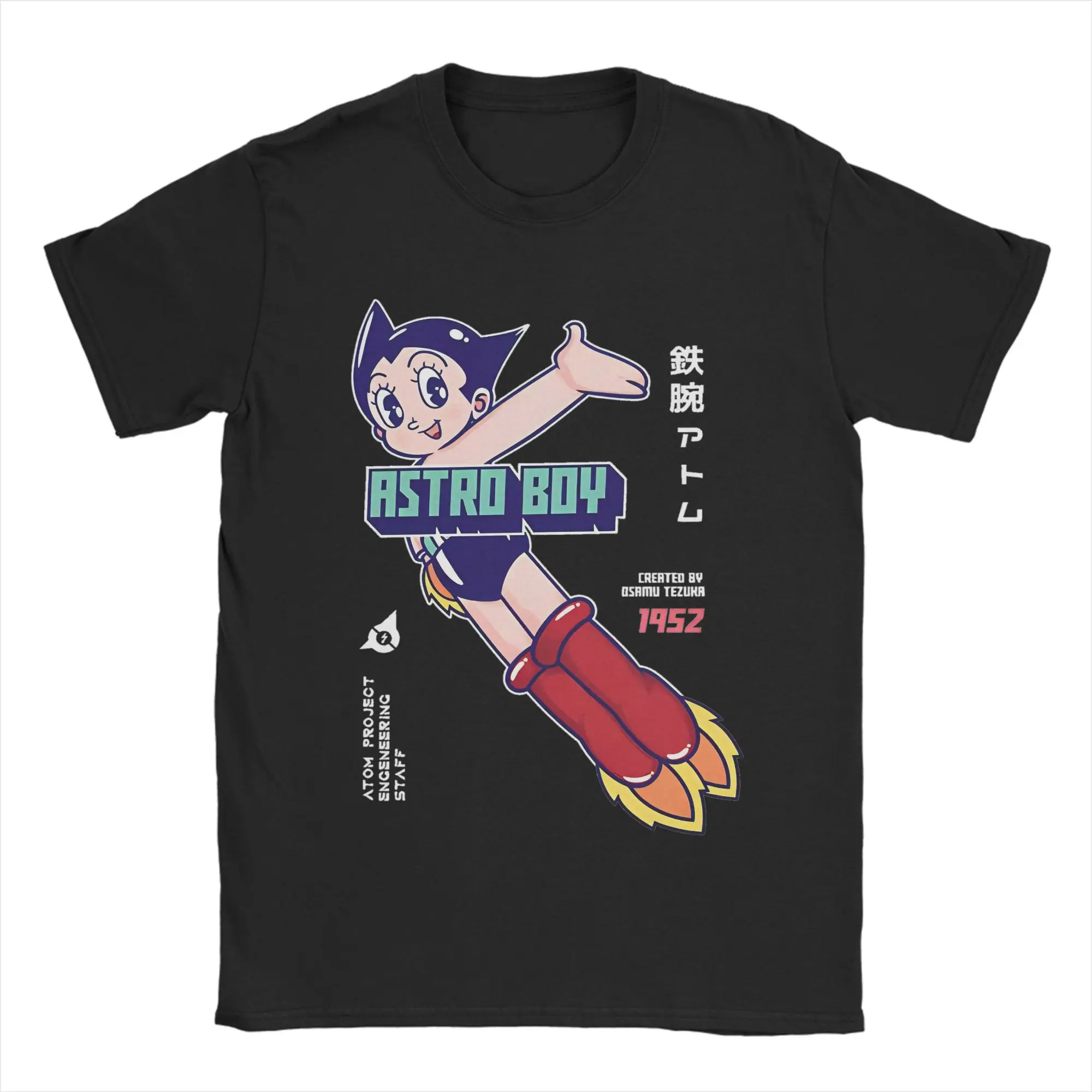 

Хип-хоп Astro Boy Astroboy Манга футболка мужская футболка с круглым вырезом и короткими рукавами футболка аниме хлопковая летняя одежда